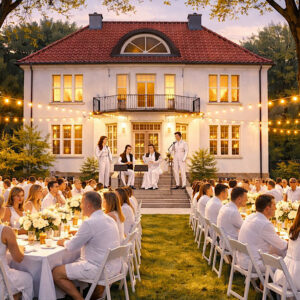 Vermächtnis Eva Essmann – „Dinner in Weiß“ im Garten der Lingener Kulturvilla