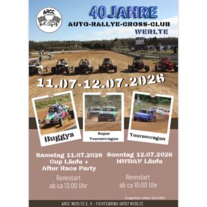 Autocross-Rennen ARCC Werlte e.V. Fichtenring zur NWDAV Meisterschaft
